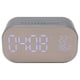 thumbnail image 2 of Reloj despertador Altavoz Bluetooth Altavoz inteligente con reloj con 3 niveles de brillo ajustablesPlata, 2 of 8