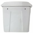 thumbnail image 3 of Renovators Supply White Ceramic High Tank Pull Chain Toilet Part Tank w/Screws, 3 of 7