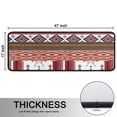 thumbnail image 5 of Kitchen Rugs Sets Of 2,Red Boho Tribal Diamonds and Rectangles Pattern Anti Fatigue Kitchen Mat Rugs Non Slip Washable,Decorative Kitchen Floor Mats for Kitchen,Sink,Laundry,17"x47"+17"x47", 5 of 5