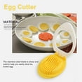 thumbnail image 3 of Cortador de huevos de plástico huevos cocidos picadora en conserva alimentos blandos Anggrek Otros, 3 of 8