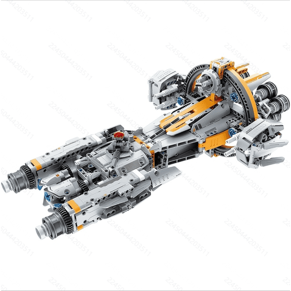 Mechanical Master - Starcraft - 955pcs - Bricks Model Sci-Fi Spaceship Vehicle, 2 Configurations, Building Blocks Activity Set