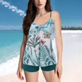 thumbnail image 2 of FhsagQ Ensembles de Maillots de Bain pour Femmes Tankini à Entrejambe Ouvert Maillots de Bain 2 Pcs Robe de Bain Push up Maillot de Bain de Plage Ensembles de Maillots de Bain pour Femmes Push up Vert P, 2 of 8