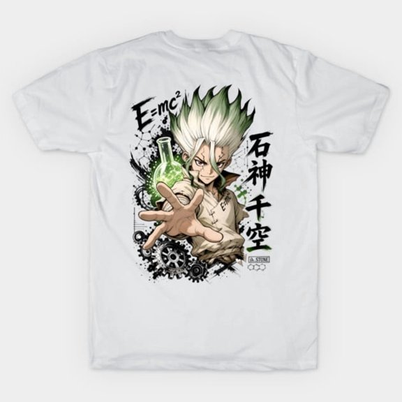 Dr Stone T-Shirt, Senku Ishigami E=Mc2 Tee Sizes S-5Xl GooGate