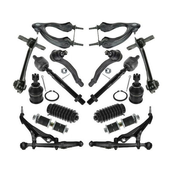 Front and Rear Control Arm Ball Joint Tie Rod and Sway Bar Link Kit 16 Piece - Compatible with 1992 - 1995 Honda Civic 1993 1994