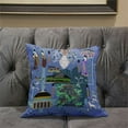 thumbnail image 5 of Amrita Sen Designs CAPL988BrCDS-ZP-26x26 26 x 26 in. City Palace Broadcloth Indoor & Outdoor Zippered Pillow - Blue, Green & Purple, 5 of 5