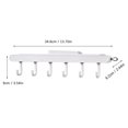 thumbnail image 2 of Fdelink Piano Key Hook Blue,6 Hook Wall Hanging Coat Rack Wall Decor Hat Storage Rack Shelf Hanger White,1X Piano Key Hook, 2 of 2