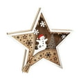 thumbnail image 2 of XWSHYW Decoraciones Navideñas Nuevos Adorning Madera Decoraciones Papá Noel Muñeco de Nieve, 2 of 5