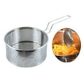 thumbnail image 4 of Frying Basket French Deep Fryer Kitchen Fried Food Basket Round Wire Strainer with Handle Frying Cooking Oil Strainer Colander Small, 4 of 8