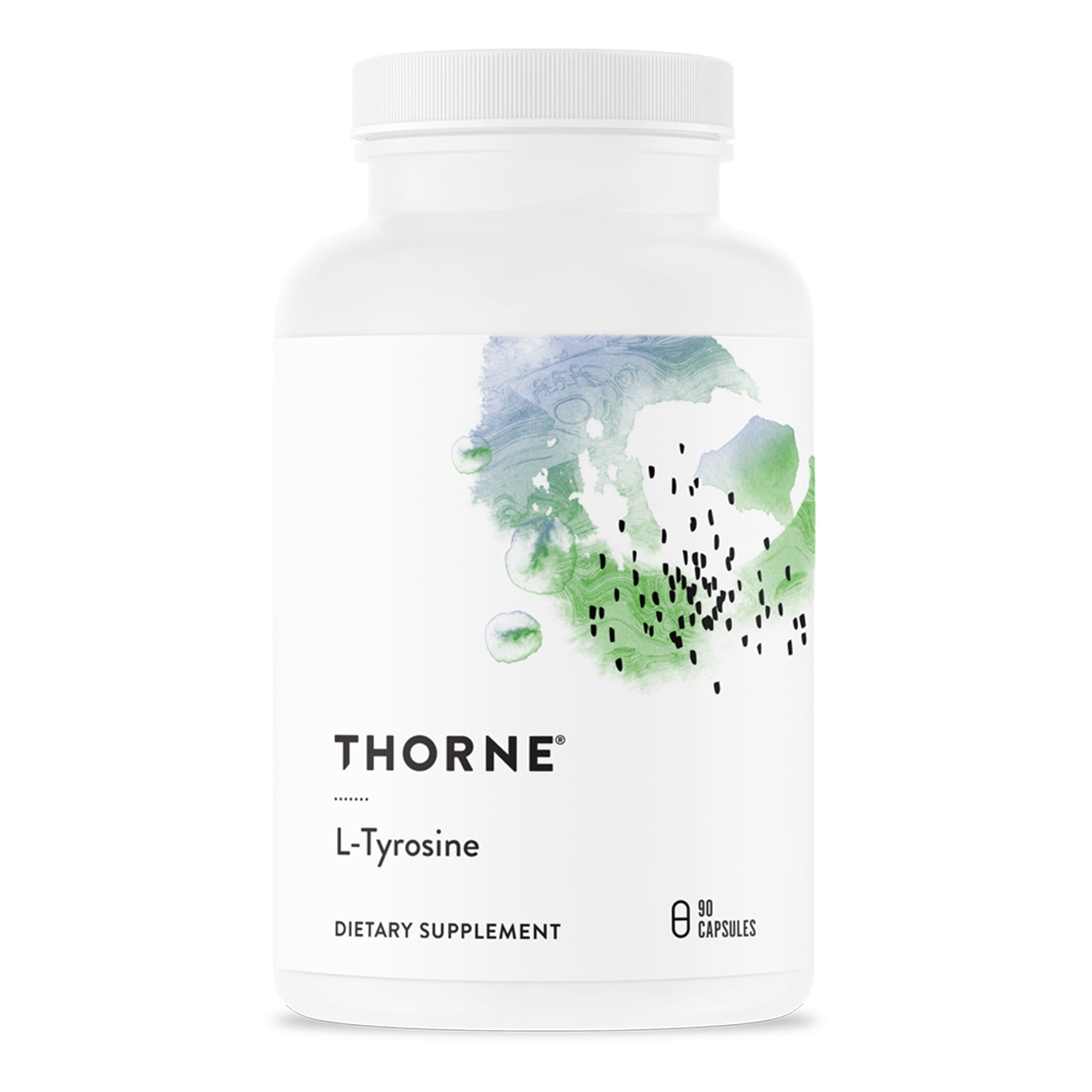 Thorne Research - L-Tyrosine - Amino Acid Supplement to Support Production of Dopamine and Norepinephrine - 90 Capsules