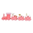 thumbnail image 3 of Tren navideño, juego de tren navideño, decoración decorativa, regalos para niños pequeños, adorno para tarta. Rosa, 3 of 8