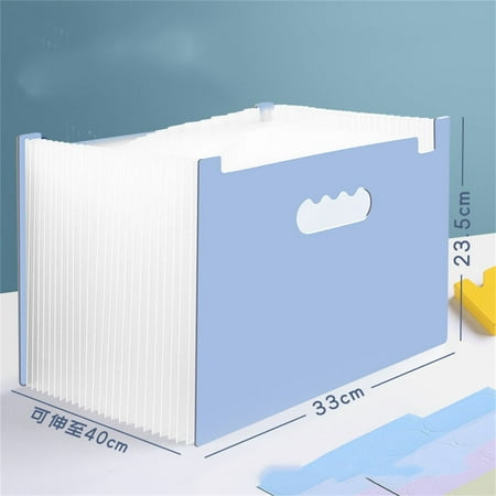 Tpzfurit Portable Accordion File Folder for Students – Multi-Layer Large Capacity Storage with Durable Construction Stylish Design and Convenient Handle for Document Organizati
