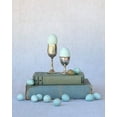 thumbnail image 2 of Soderman, Tania 26x32 Gold Ornate Wood Framed with Double Matting Museum Art Print Titled - Egg Cups on Books, 2 of 4