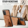 thumbnail image 4 of Designed for Samsung Galaxy A72 Case Wallet with RFID Blocking Card Holder PU Leather Credit Card Slots Cash Pocket Phone Cases for Men Women Back Flip Magnetic Clasp Protective Cover,Brown, 4 of 9