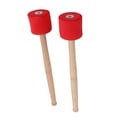 thumbnail image 3 of Bass Foam Drumstick, Durable 2PCS Easy To Use Oak Handle Bass Foam Drum Mallet  For Concert Red, 3 of 8
