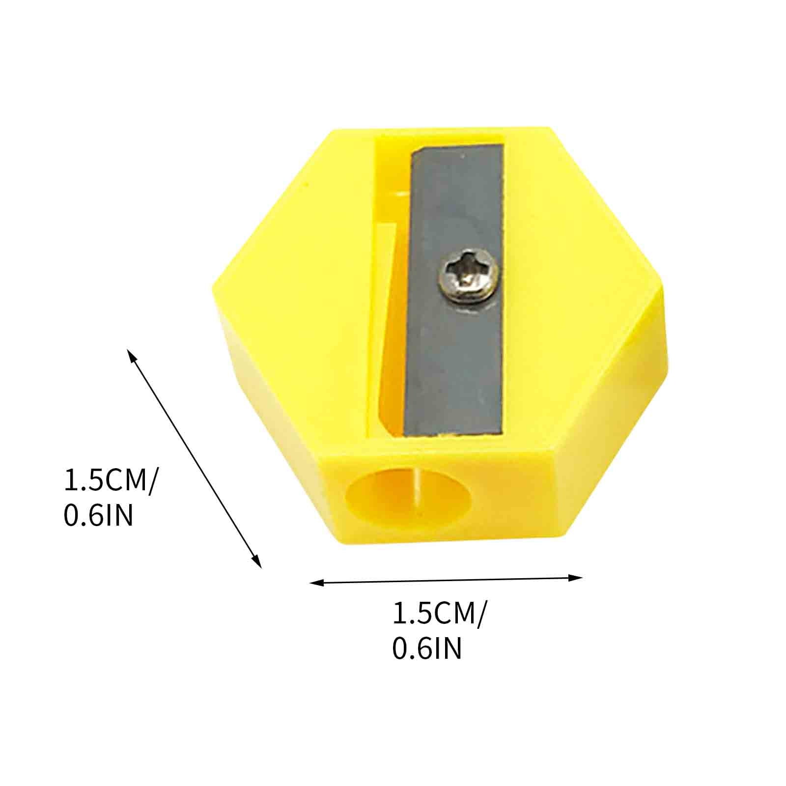 HBBKVI 25 Pcs Pencil Sharpener, Colorful Pencil Sharpener Portable Manual Pencil Sharpener for Office Supplies Random Color