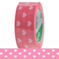 thumbnail image 1 of Cinta de embalaje Arvakr corazón rosa 4,5 cm x 100 m, 1 of 6