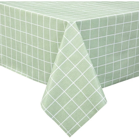 

Happon Rectangle Tablecloth Checkered Style Table Cloth Spillproof Dust-Proof Wrinkle Resistant Table Cover for Kitchen Dinning Tabletop (54 x 71 (4-6 Seats) Green)