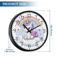 thumbnail image 3 of Voice Activated Clock with Glow Light 12 Inch Large Silent Wall Clock Battery Operated for Home Decor Cartoon Unicorn Sitting on A Cloud, 3 of 8