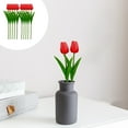 thumbnail image 3 of Taotanxi 10PCS Red Tulips Artificial Flowers Real Touch White Fake Tulips White Flowers Artificial for Decorations Centerpieces for Table Home Decor Indoor Flower Arrangements Artificial ,14", 3 of 5