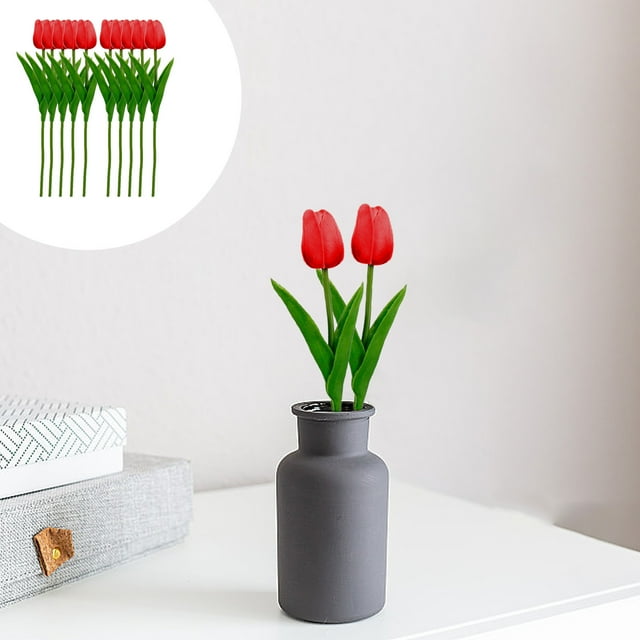 Bouquet of Flowers, Wedding Decorations for Tables, Simulation Flowers Soft Flowers 10Pcs for Wedding Decoration Flowers Home Decoration Bouquet Party Shooting Props, the Office Party Decorations