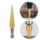 thumbnail image 5 of Eigraketly 2021, 3 uds., 3-12mm, 4-12mm, 4-20mm, HSS, juego de brocas escalonadas de ranura recta, juego de brocas de núcleo para cortador de agujeros de Herramientas eléctricas Eigraketly TO000698-00, 5 of 6
