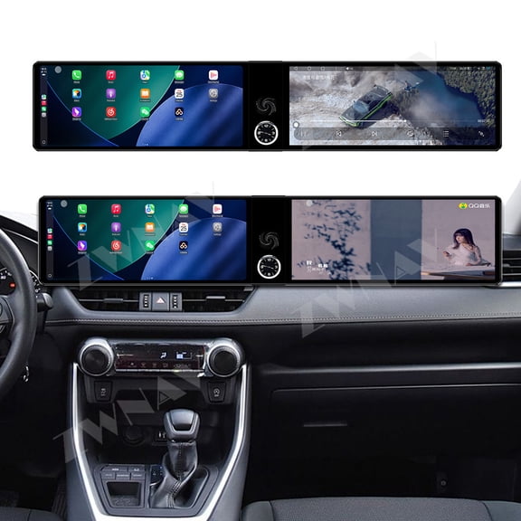 ZWNAV Dual 12.3 inch for Toyota RAV4 2020-2022 GPS Navigation Android 13 Car Radio CarPlay Multimedia Player Head Stereo Unit HD Screen