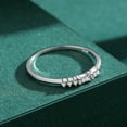 thumbnail image 5 of Womens S925 Sterling Silver Ring With Micro Set Diamonds Gold Plated Inlaid Gemstones For Her Anniversary Band, 5 of 5