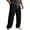 Black, variant on Afelkas Men's Relaxed Fit Casual Pants Drawstring Waist Lightweight Trousers for Daily Workwear and Easy Casual Weekend Outings Army Green,M