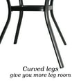 thumbnail image 5 of 5-Peices Outdoor Patio Dining Set Stacking Chairs and Round Glass Table Furniture Set for 4 Person, 5 of 10