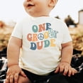 thumbnail image 5 of One Groovy Dude Peace Adorable 1st Birthday Shirt for Infant Baby Boys First Birthday Outfit Natural Shirt 12 Months, 5 of 6