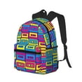 thumbnail image 2 of Fotbe Cassette Tapes Lightweight Casual Laptop Backpack for Men and Women, Daily use Waterproof backpack, Backpack for College, 2 of 7