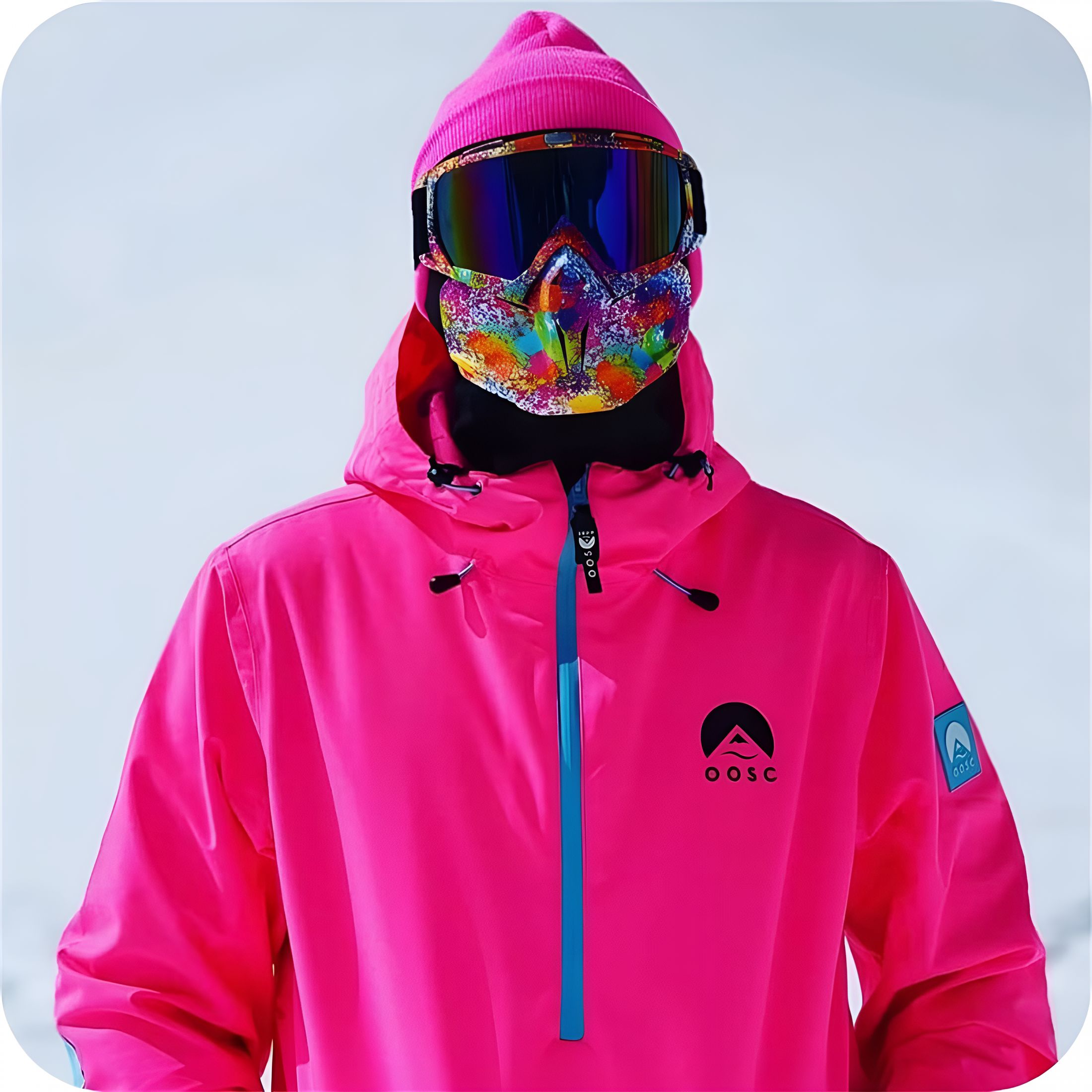 GJX Snow Ninja Mask,Snow Ninja Mask Goggles,Cold Weather Goggles,Ski Mask with Goggles,Dritnow Outdoor Mask Anti Fog