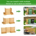 thumbnail image 5 of GDLF Air Conditioner Fence 3 Panels Outdoor Wood Privacy Screen with Planter Box to Hide AC Unit & Trash Enclosure No-Dig Kit 33" W x 38" H, 5 of 8