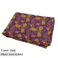 thumbnail image 5 of Vintage Floor Pillow Lounger Cover, Traditional Paisley Motifs Pattern Oriental Design Flower Ornaments Curvy Antique, Nap Mat Printed Fabric Case for 5 Pillows, 88" x 36", Multicolor, by Ambesonne, 5 of 5