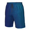 thumbnail image 4 of Zufioo teal blue for Men's Casual Beach Shorts, Sports Fitness Quick-drying Drawstring Shorts with Pockets for Home Wear-Large, 4 of 6