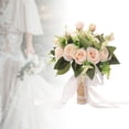 thumbnail image 4 of Artificial Bride Holding Flowers Wedding Bouquets Bride Hand Stick Flower for Champagne, 4 of 8