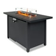 thumbnail image 6 of Zimtown 43" Gas Fire Pit Table, 50,000 BTU Auto-Ignition Fire Tables with Lid, Rain Cover for Outside Garden Backyard Deck Patio Black, 6 of 7