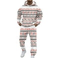 thumbnail image 2 of Christmas Jogging Suits For Men 2 Piece Set Classic Casual Funny Xmas Graphic Hoodie Sweatshirt And Joggers Sweatpants Sets Holiday Fall Winter Lounge Pullover Suit Set With Pocket, 2 of 5