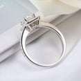 thumbnail image 4 of Moissanite Ring for Women 1 Ct Diamond Engagement Rings 18K White Gold Plated 925 Sterling Silver Moissanite Ring Womens Diamond Rings Diamond Promise Ring Lab Diamond Ring, 4 of 8