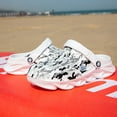 thumbnail image 6 of Hicooer COMFYHOME Unisex Garden Shoes - Lightweight & Comfortable, Perfect for Plus-Size Floral Pattern Easy Slip-On White, 6 of 6