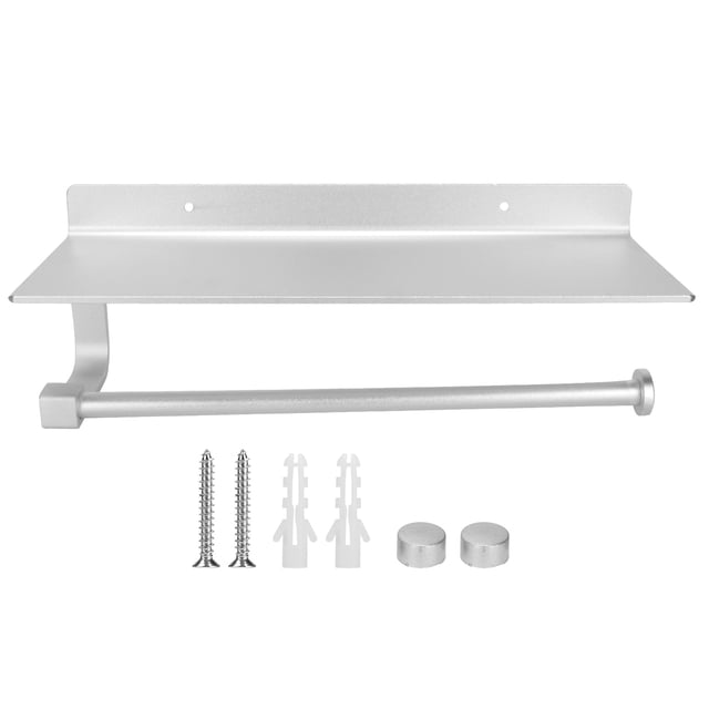 Organizador de baño que ahorra espacio para uso doméstico y hotelero Soporte de papel higiénico de aluminio