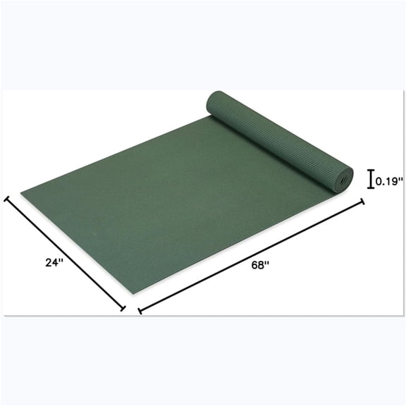 Premium Solid Thick Non Slip Exercise & Fitness Mat for All Types of Yoga, Pilates & Floor Workouts
