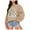 Khaki, variant on Fiaer Christmas Women Sweatshirts Snowman Christmas Tree Pullover Crew Neck Long Sleeve Baggy Trendy Cute Graphic Tops White XL