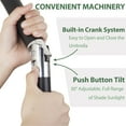 thumbnail image 5 of Autlaycil 9ft Outdoor Patio Umbrella, Durable Ribs with Tilt and Crank for Table, Garden, Poolside - Green, 5 of 7