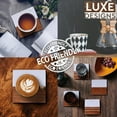 thumbnail image 3 of Luxe Designs | Marble and Wood Square Coasters without Holder - 4 Piece Absorbent Wood Coaster Set for Home, Bar, and Wooden Table, 3 of 6