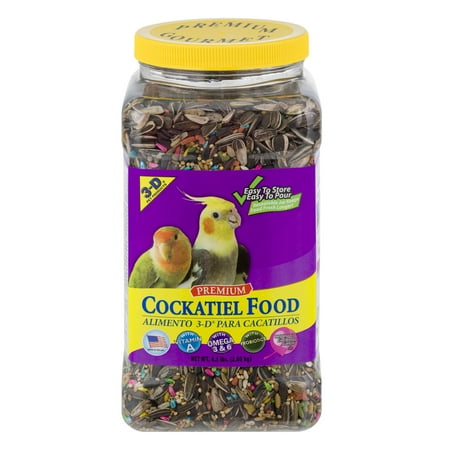 3-D Pet Products Premium Cockatiel Food, 4.5 LB