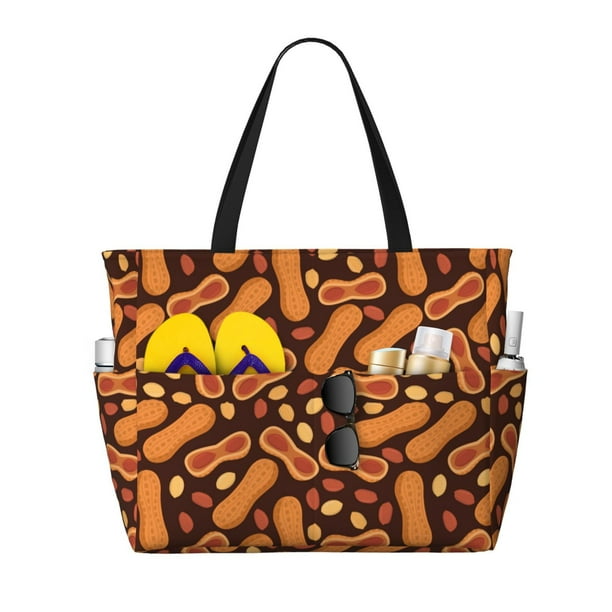 Easygdp Peanuts2 Bolsa de Viaje de Playa de Gran Capacidad, Bolsa Tote Perfecta para la Playa, Escapadas de Fin de Semana y Viajes