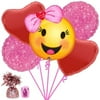 Emoji Girl Balloon Bouquet Kit