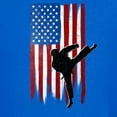 thumbnail image 3 of CafePress - USA Flag Team Taekwondo Kids Light T Shirt - Dark T-Shirt Kids XS-XL, 3 of 4