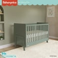 thumbnail image 2 of Fisher Price Iris 4 in 1 Convertible Crib by Dream On Me, Meadow Green, 2 of 16